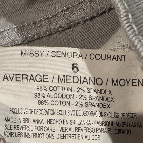 Gloria Vanderbilt Straight Leg Colored Jeans Size 6 - Picture 5 of 5